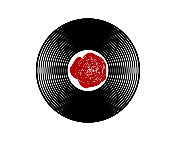 乙烯基与玫瑰花里面图片下载