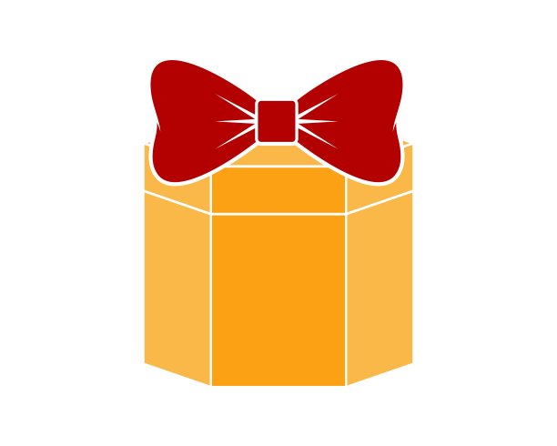 礼盒顶部有丝带图片下载