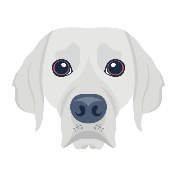 狗的扁平图标图片下载