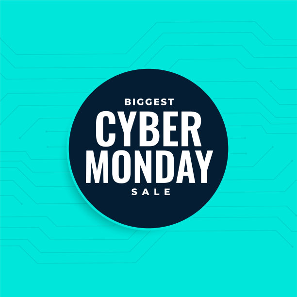 最大的网络星期一销售时尚的蓝色背景图片下载