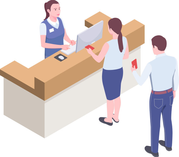 等距值机柜台图片下载