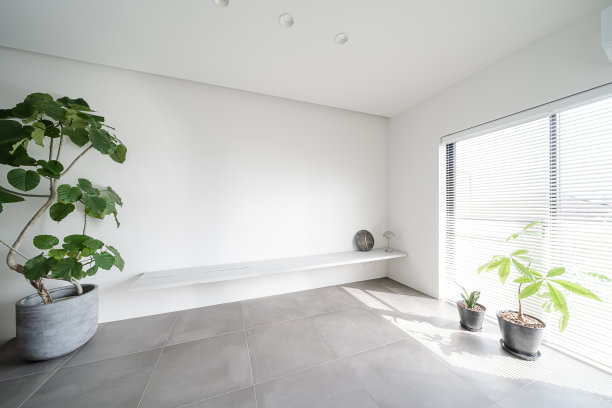 阳光透过百叶窗射进来的房间图片下载