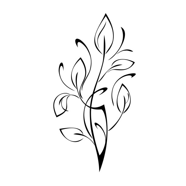 风格化的树枝图片下载