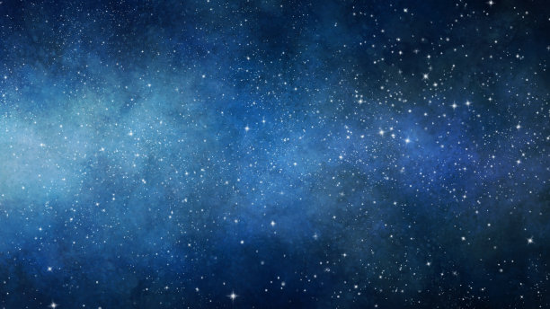 手绘水彩星空，闪闪发光的背景图片下载