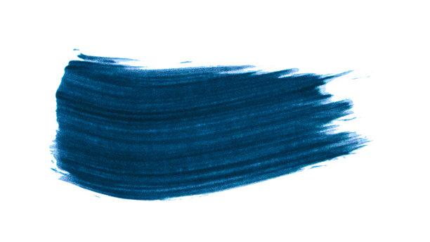 在白色背景上刷蓝色笔触。图片下载