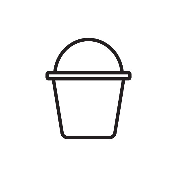 水桶工具图标矢量设计图片下载