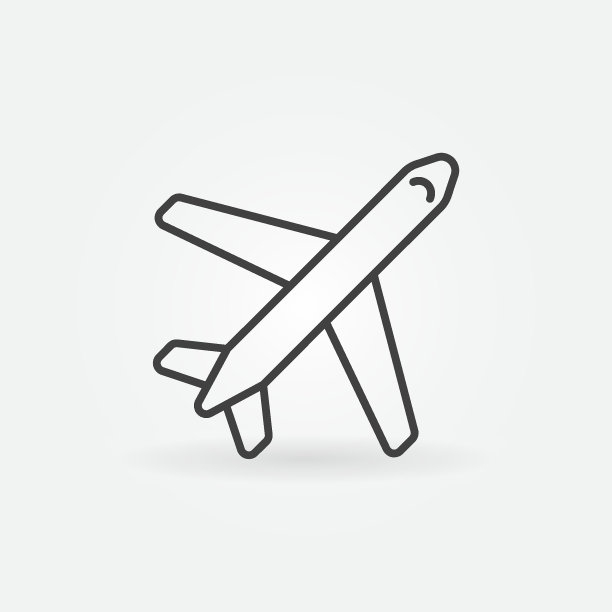 飞机航线图标图片下载