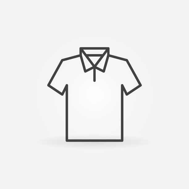 t恤现代图标-矢量轮廓t恤标志图片下载