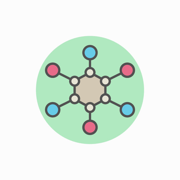 分子矢量图标图片下载
