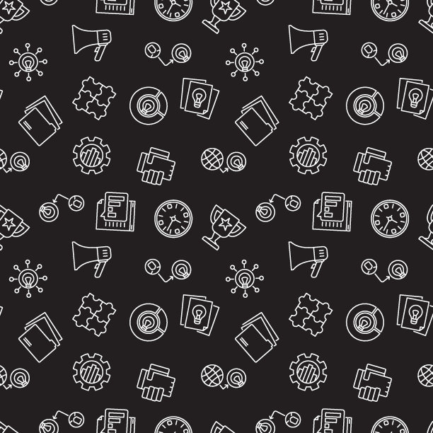 启动创意黑暗矢量无缝图案图片下载