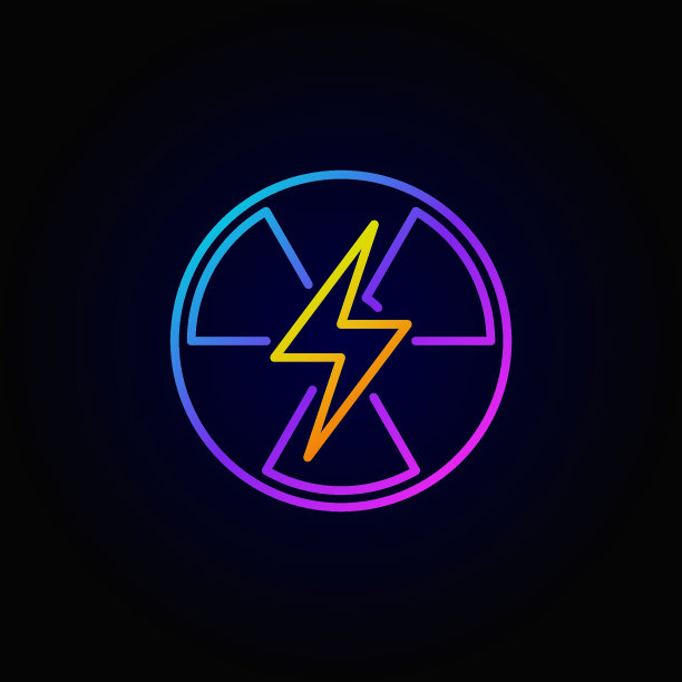 核电彩色图标图片下载