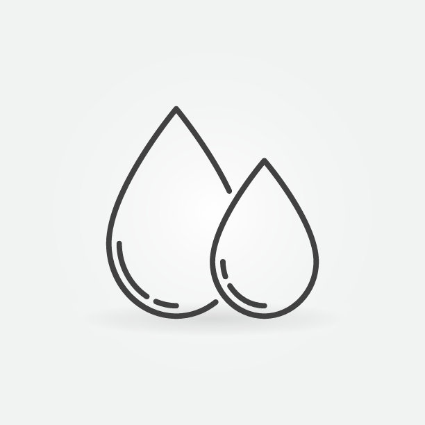 两个水滴图标图片下载