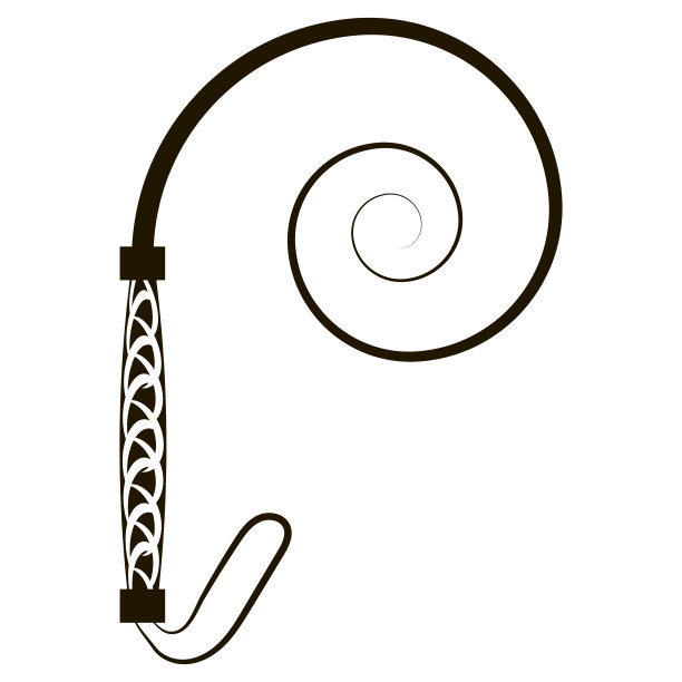 黑色皮鞭图标孤立在白色背景上图片下载