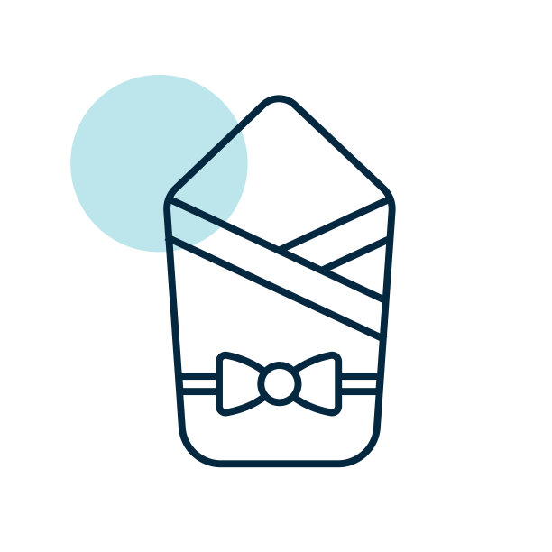 婴儿睡袋图标。新生儿信封图片下载