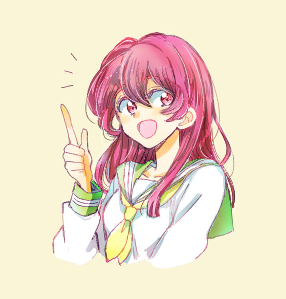 插图是一个女学生在指指点点图片下载