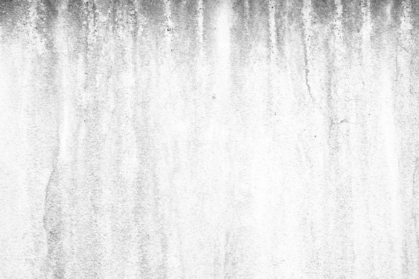 白色混凝土墙体纹理背景水渍。图片下载