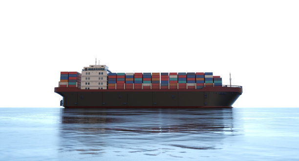 远洋货船或装有集装箱的船只图片下载