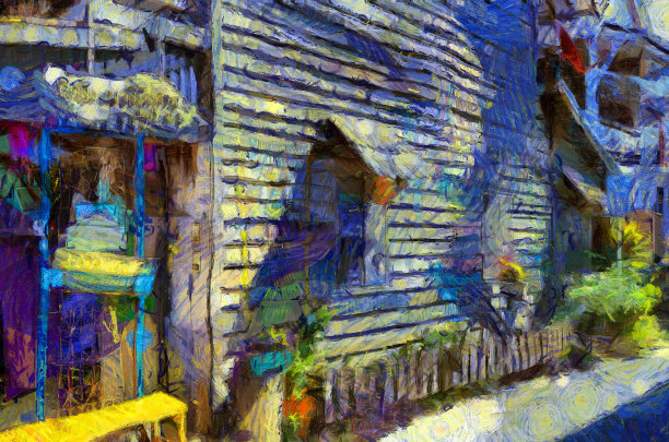 插图创造了印象派的绘画风格。图片下载