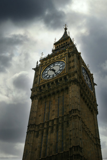 暴风雨午后的大本钟图片下载