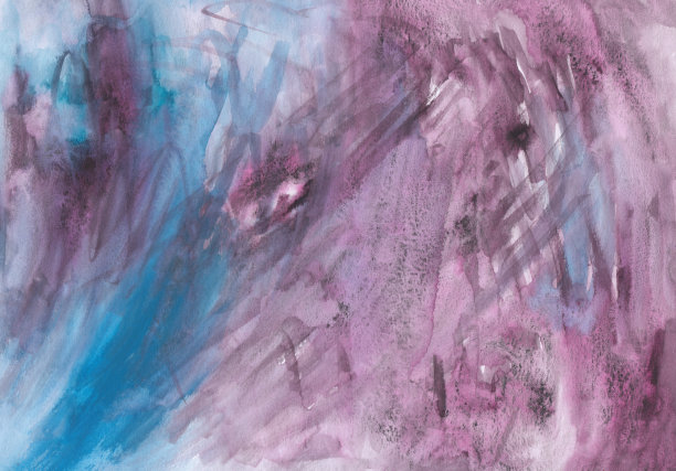 手绘插图暗粉色背景。水彩画。图片下载