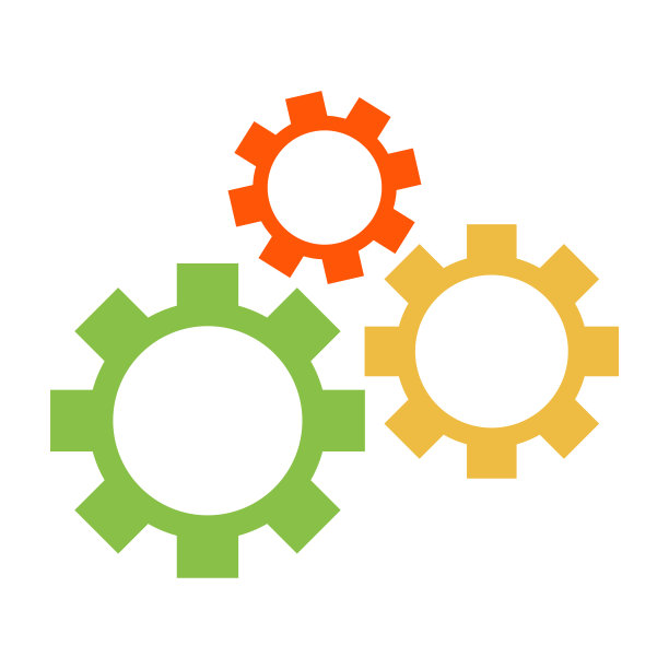 白色背景上的设置图标图片下载