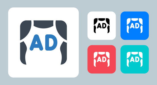 电影广告图标-矢量插图。电影，电影院，广告，广告，营销，广告，促销，公告，促销，宣传，媒体，标志，符号，平面，图标。图片下载