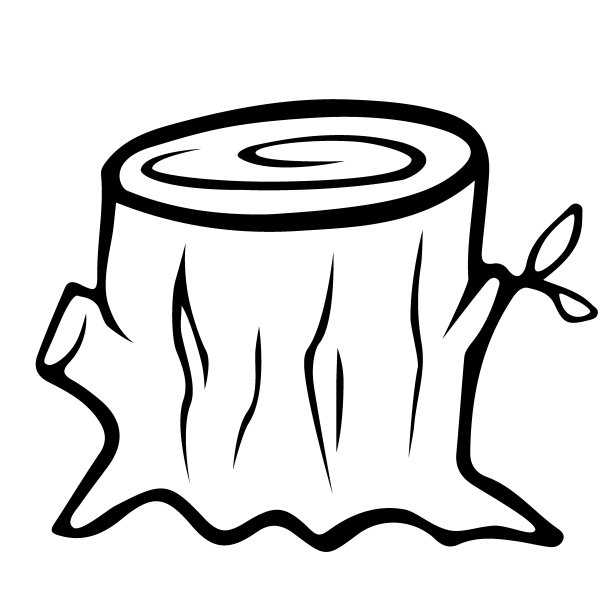 树桩涂鸦，树皮写意图片下载