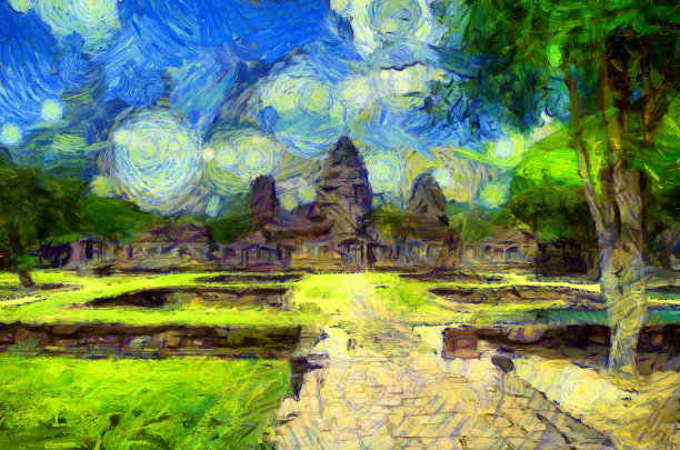 插图创造了印象派的绘画风格。图片下载