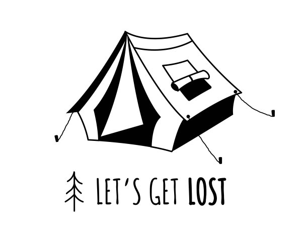 露营徽章概念图片下载