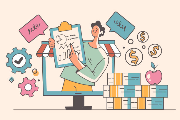 商务人概述风格团队营销工作发展创业抽象概念。矢量平面设计插画元素图片下载