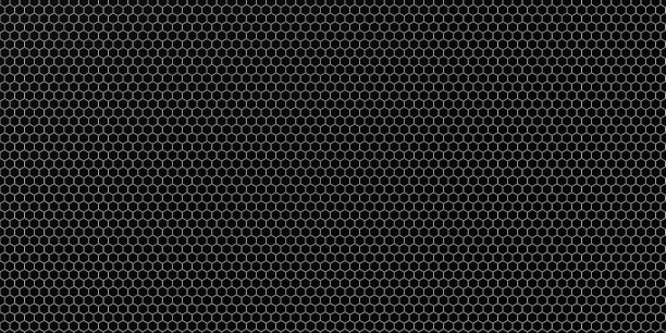 现代六边形场景蜂巢图案背景六边形抽象背景三维插图图片下载