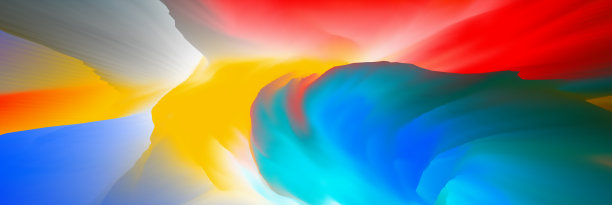 神奇的世界。超现实主义的景观。抽象的幻想背景。三维演示图片下载