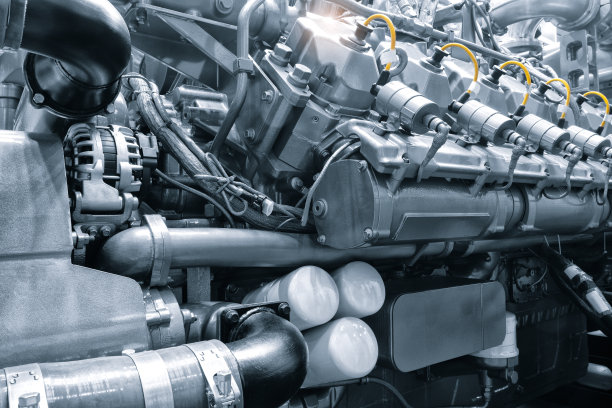 现代高科技高效发动机，燃气柴油发电机图片下载