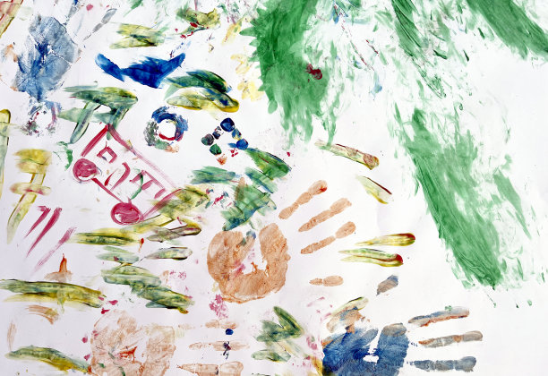 孩子画彩色的背景。抽象设计图片下载