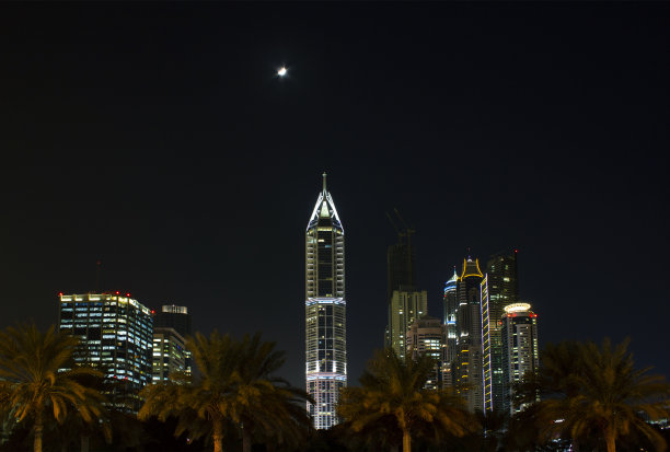 迪拜夜生活，阿联酋，2012年11月18日图片下载