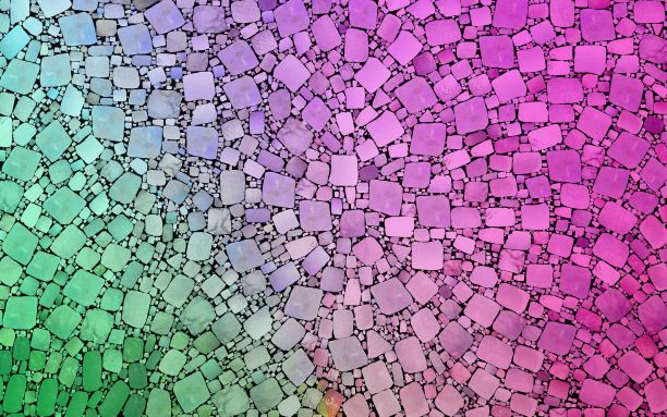 数字渲染抽象绘画马赛克-丙烯酸颜料流体概念艺术背景墙纸图片下载