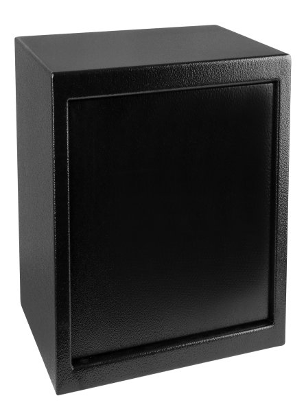 黑色金属容器隔离在白色上图片下载