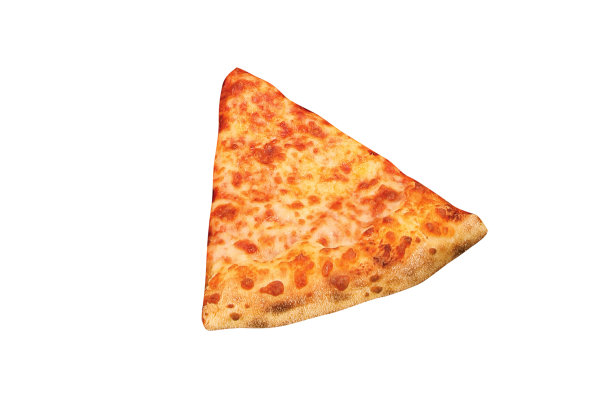 披萨片孤立在白色图片下载