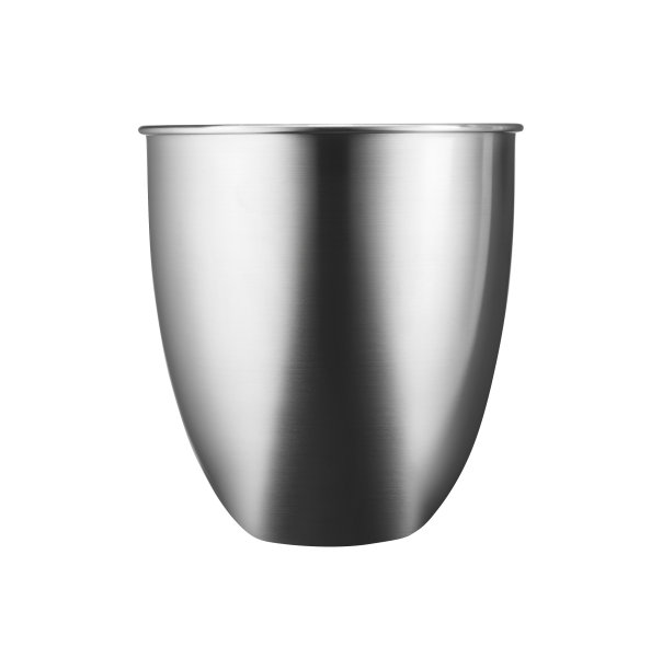 钢碗隔离在白色图片下载