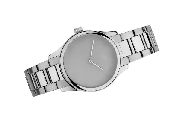 银表隔离在白色上图片下载