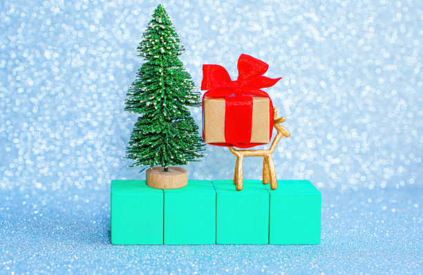 闪闪发光的新年模型背景图片下载