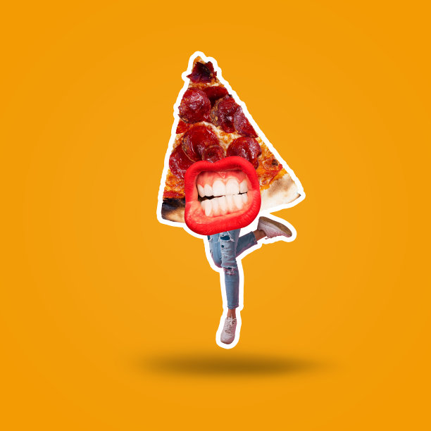 披萨。意大利辣香肠萨拉米披萨。前视图。图片下载