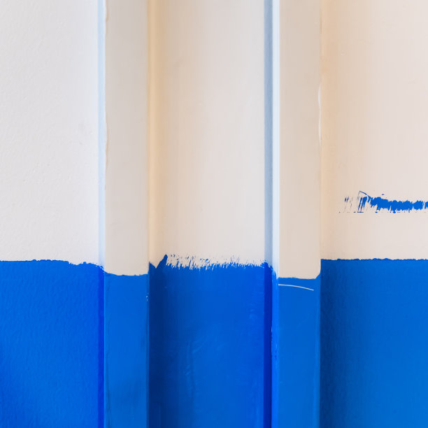 房间的角落，蓝白相间图片下载