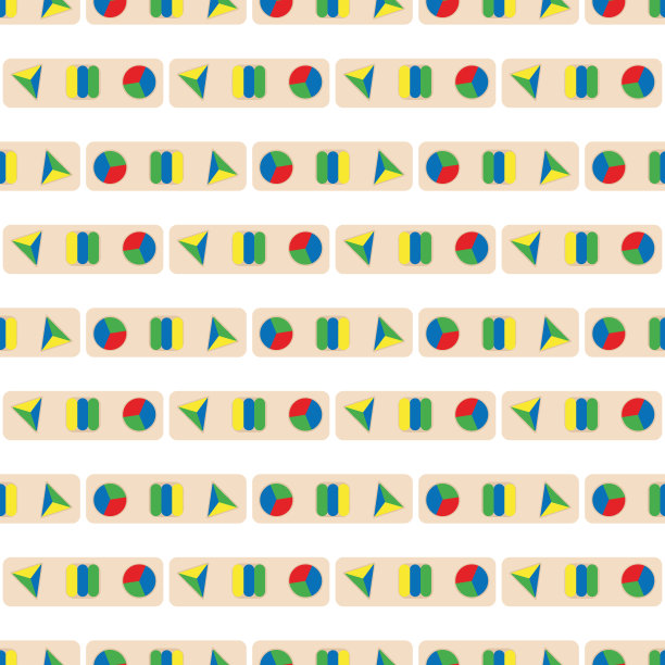 儿童木制玩具游戏。婴儿无缝图案与蒙台梭利主题。学龄前儿童益智玩具。早期儿童发展的蒙台梭利系统。图片下载