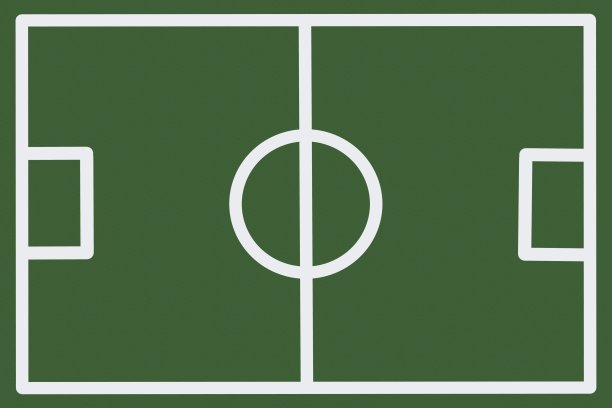 足球场。足球场。足球场。背景绿色的草画线。图片下载