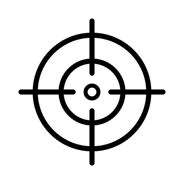 目标图标矢量设计模板图片下载