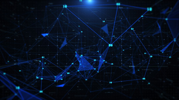 摘要数字信息未来可视化分析背景。技术数据数显示系统监控。流线网络插图。图片下载