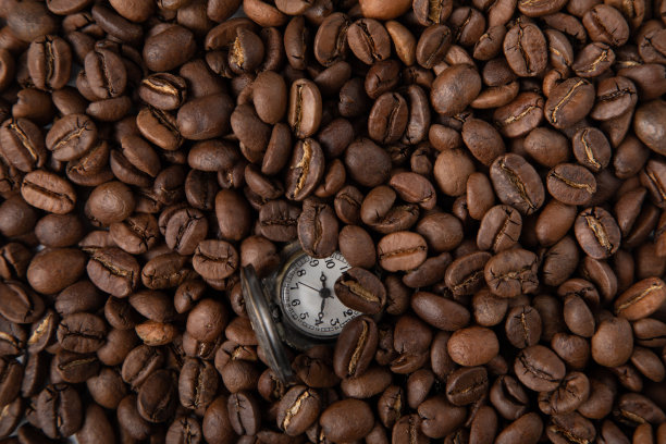 古董表配咖啡图片下载