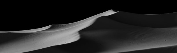 黑色沙丘波浪抽象三维渲染景观全景图图片下载