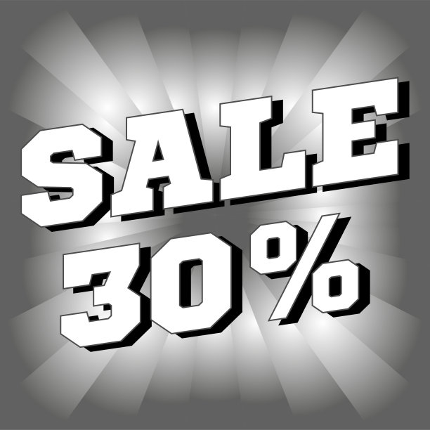 横幅七折出售。矢量插图。图片下载